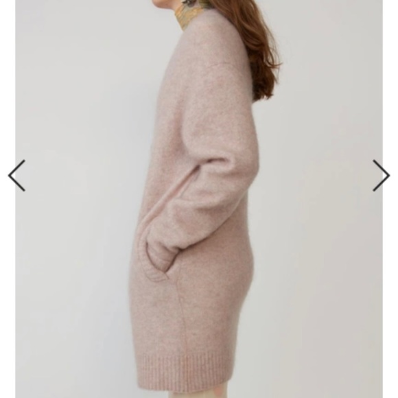Acne Studios Raya Sh Mohair Powder Pink In Mohair-blend Cardigan - Picture 15 of 15
